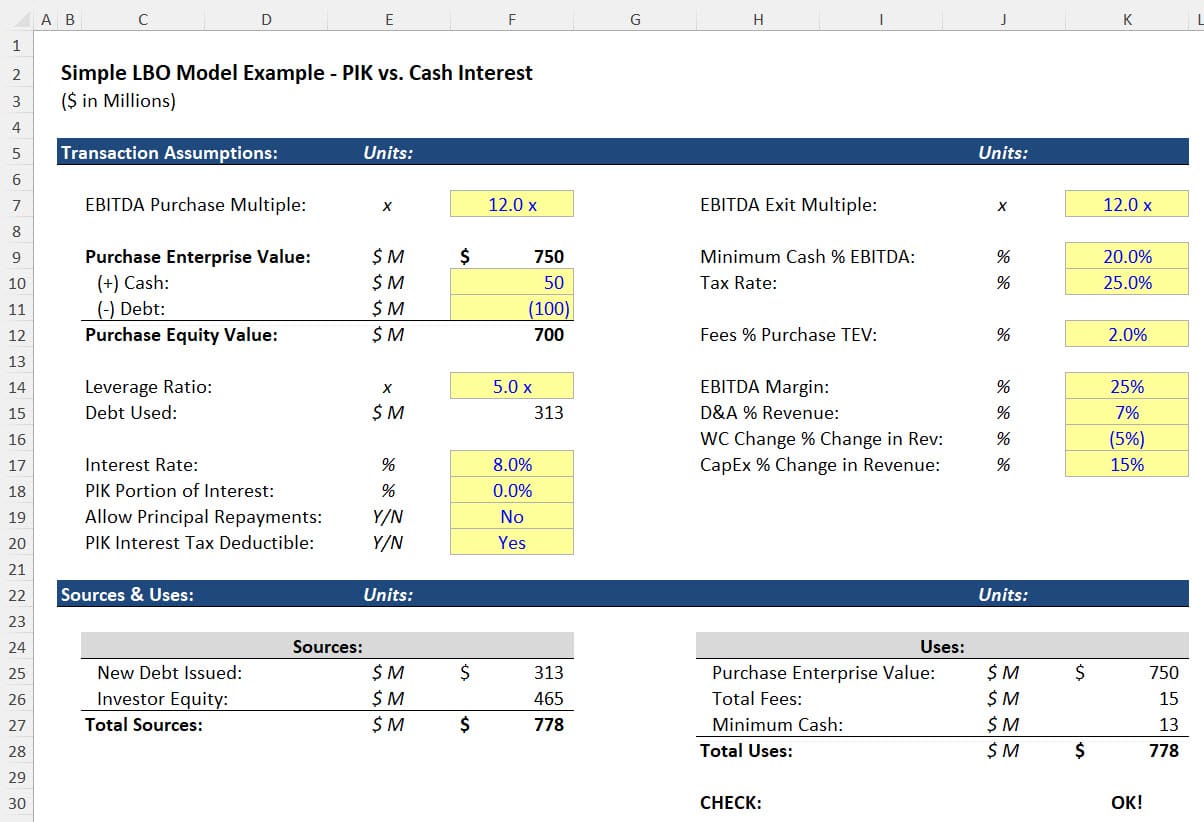 Standard LBO Model