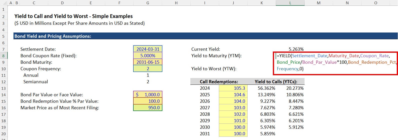 Yield to Maturity