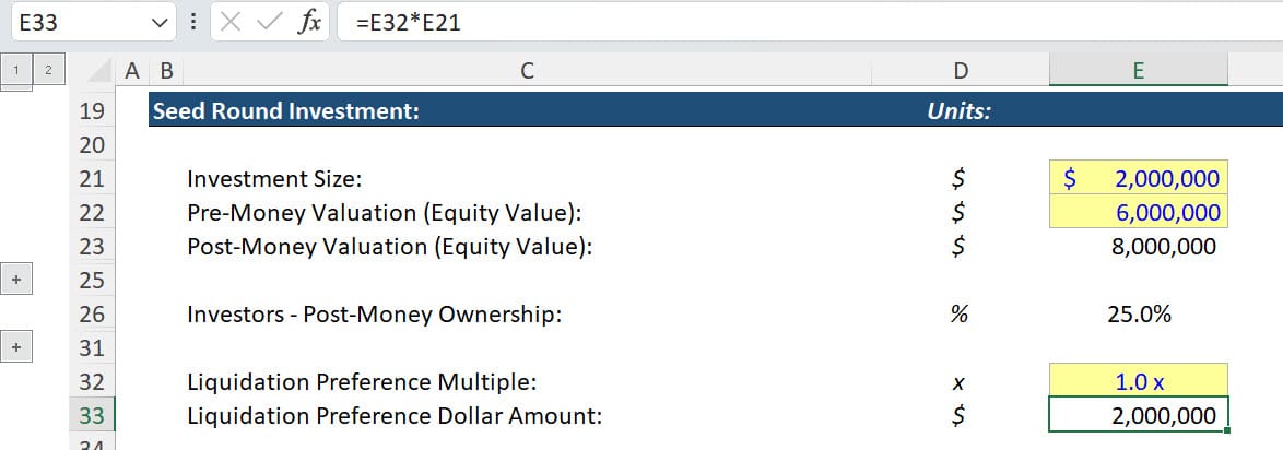 Cap Table - Liquidation Preferences