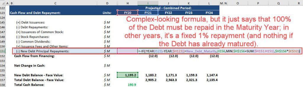 Combined Cash Flow Statement - Bottom