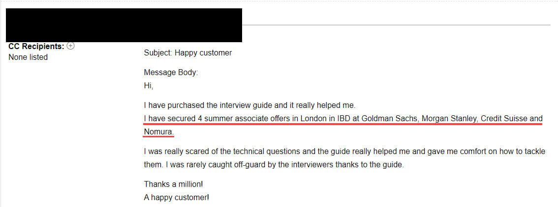 "I have secured 4 summer associate offers in London in IBD at Goldman Sachs, Morgan Stanley, Credit Suisse, and Nomura."