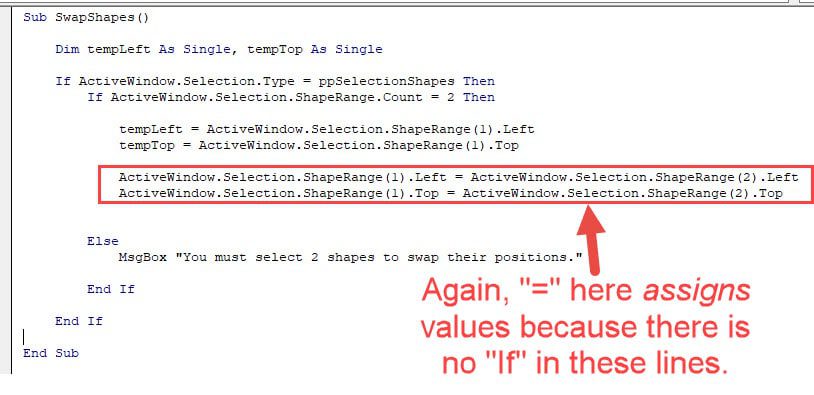PowerPoint VBA - Changing the First Shape's Top and Left Positions