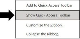 Forcing the QAT to Show in PowerPoint 365