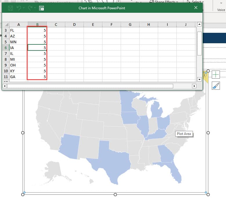 Entering State Information for a U.S. Property Map